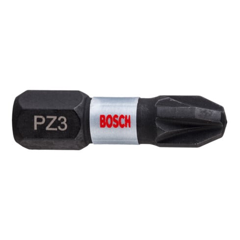 Embout de vissage Impact Control Bosch, 25 mm, 2xPZ3. Pour tournevis