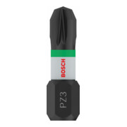Embout de vissage Impact Control Bosch, 25 mm, 2xPZ3. Pour tournevis