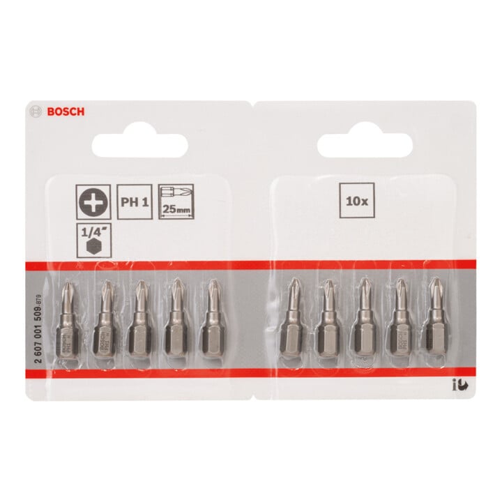 Embout de vissage qualité extra-dure PH 1, 25 mm
