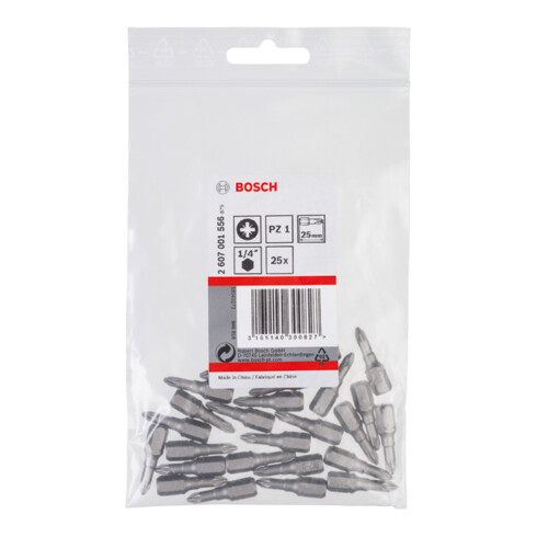 Embout de vissage qualité extra-dure PZ 1, 25 mm