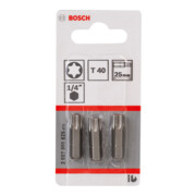 Mèche TX Bosch, L25 mm, entraînement 1/4"', extra dur, paquet de 3-2