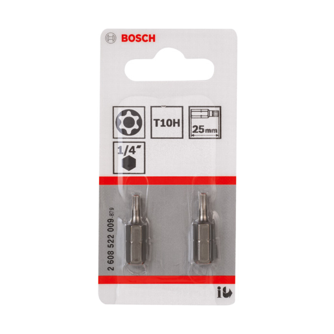 Embout TX Security-Bit Bosch, L25 mm, entraînement 1/4", extra dur