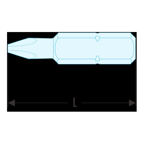 Embout Facom IMPACT série 2, Pozidriv PZ2