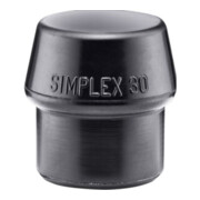 Halder Tête de marteau Schonhammer SIMPLEX 30 mm caoutchouc