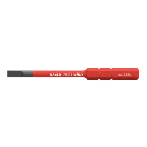 Tournevis à fente Wiha SoftFinish® (2831-10) Electric SlimBit
