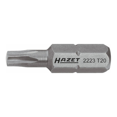 HAZET Embout 2223 hexagonal solide 1/4"' à l'intérieur du profil TORX