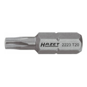HAZET Embout 2223 hexagonal solide 1/4"' à l'intérieur du profil TX