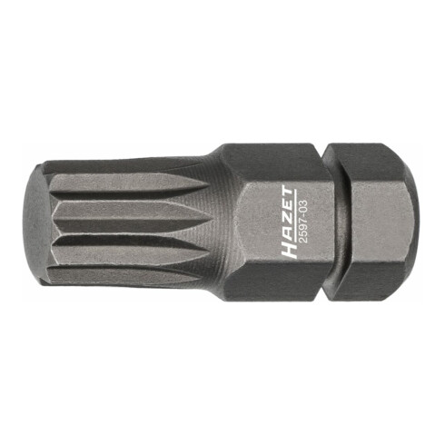 HAZET Embout 2597 hexagonal solide 5/16"' intérieur profil à dents multiples XZN