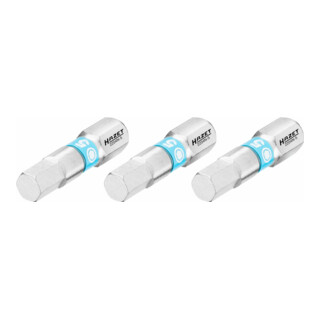 Embout-tournevis (bit) Hazet 2204N-5/3, hexagone massif 6,3 (1/4 pouce), profil à 6 pans intérieurs, 5 mm, nombre d'outils : 3