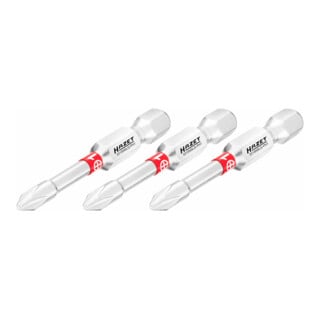 Embout-tournevis (bit) Hazet 2215NSLG-PH1/3, hexagone massif 6,3 (1/4 pouce), profil Phillips PH, pH1, nombre d'outils : 3