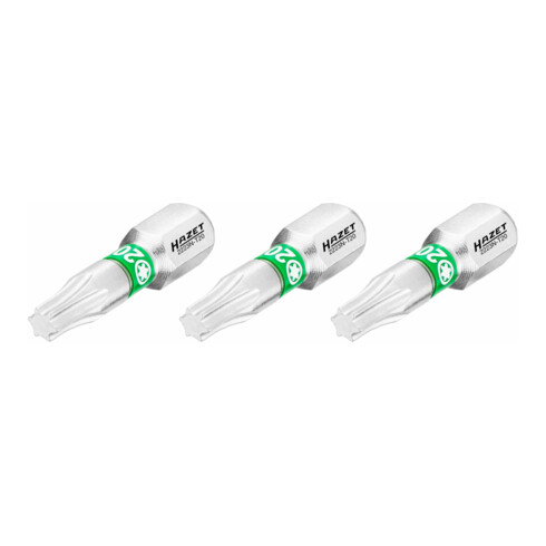 Embout-tournevis (bit) Hazet 2223N-T20/3, hexagone massif 6,3 (1/4 pouce), profil TX intérieur, T20, nombre d'outils : 3