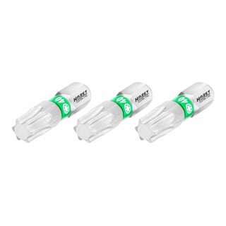 Embout-tournevis (bit) Hazet 2223N-T40/3, hexagone massif 6,3 (1/4 pouce), profil TX intérieur, T40, nombre d'outils : 3