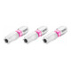 Embout-tournevis (bit) Hazet 2223N-T40H/3, hexagone massif 6,3 (1/4 pouce), profil TX « tamper résistant », T40H, nombre d'outils : 3-1