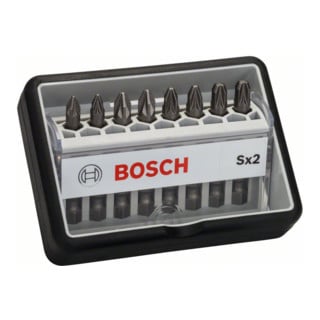 Embouts de vissage courts qualité extra-dure Robust Line, sets de 8 pièces (Sx) 49 mm, 8 pièces