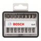 Embouts de vissage courts qualité extra-dure Robust Line, sets de 8 pièces (Sx) 49 mm, 8 pièces