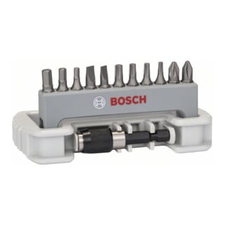 Embouts de vissage, set de 11 pièces avec porte-embout PH2; PZ2; T10; T15; T20; T25; S0,6x4,5; S0,8x5,5; HEX3; HEX4; HEX5; 25 mm