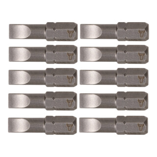 Embouts pour vis à fente STIER 5,5 x 1,0 mm, forme C 6,3, longueur 25 mm, pack de 10