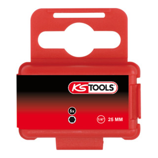 KS Tools Embout TORSIONpower 1/4 pouce 6 pans creux