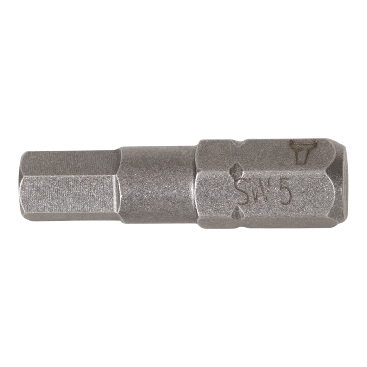 Embouts STIER pour vis six pans de 5 mm, forme C 6,3, longueur 25 mm, pack de 10