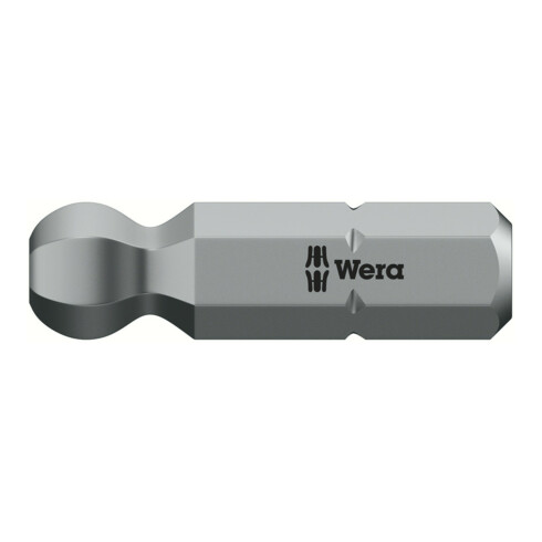 Embouts Wera 6 pans, 1/4 pouce avec tête sphérique, Hexagonal: 2,5 mm