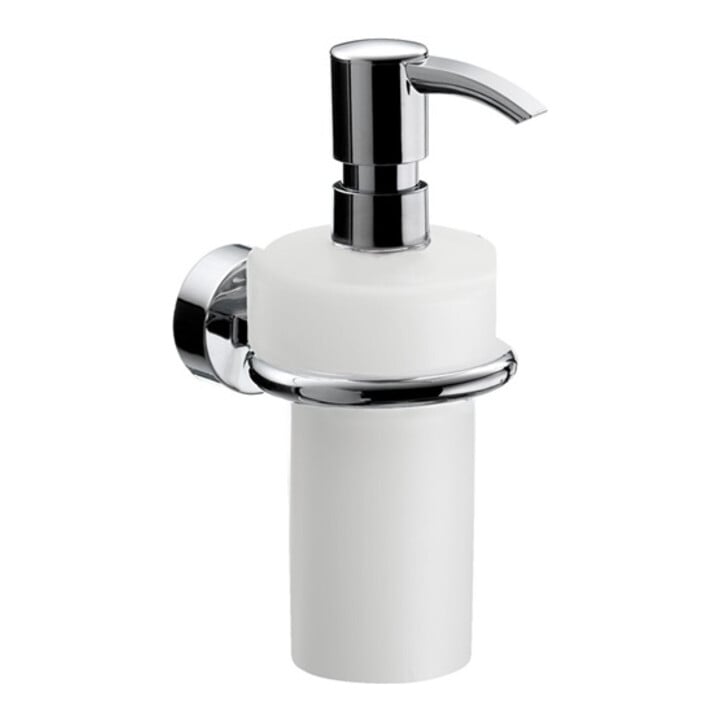 EMCO Flüssigseifenspender RONDO 2 Behälter und Dosierpumpe Kunststoff chrom