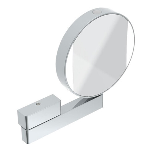 EMCO LED-Rasier-/Kosmetikspiegel rund, Wandmodell, mit Direktanschluss chrom