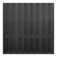 EMDEN WPC-Bretterzaun 180 x 180 cm anthrazit 4 Querriegel ALU