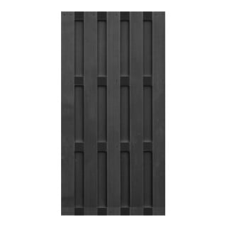 EMDEN WPC-Bretterzaun 90 x 180 cm anthrazit 4 Querriegel ALU