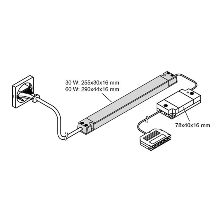 Emotion 1-Kanal Funksteuerung Ser.Frankfurt 230 V 24 V 60 W 6-fach Verteiler L&S