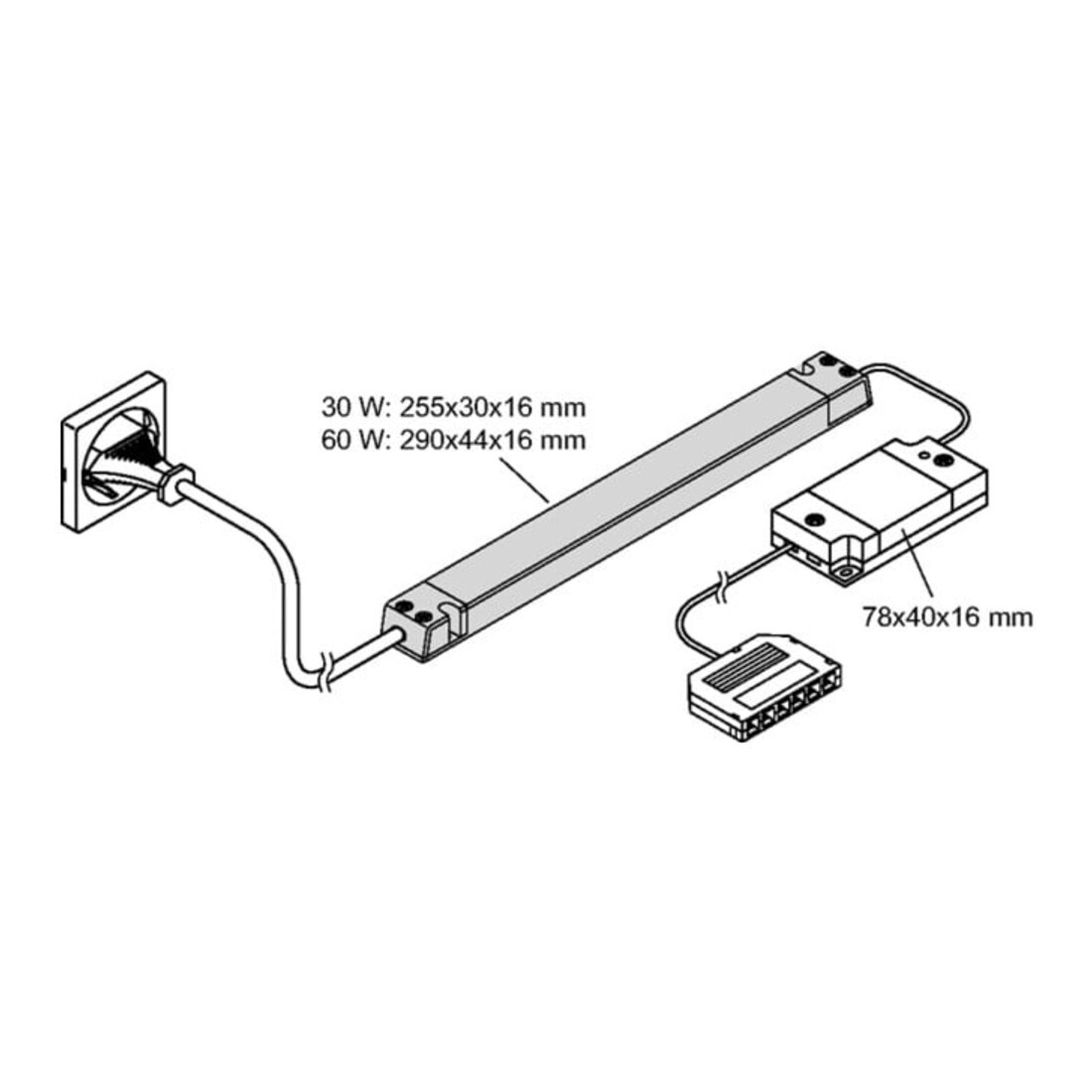 Emotion 1-Kanal Funksteuerung Ser.Frankfurt 230 V 24 V 60 W 6-fach Verteiler L&S