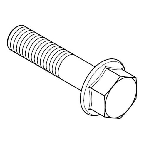 EN 1665 Sechskantschraube mit Flansch, 8.8 galZn M8x16 HP