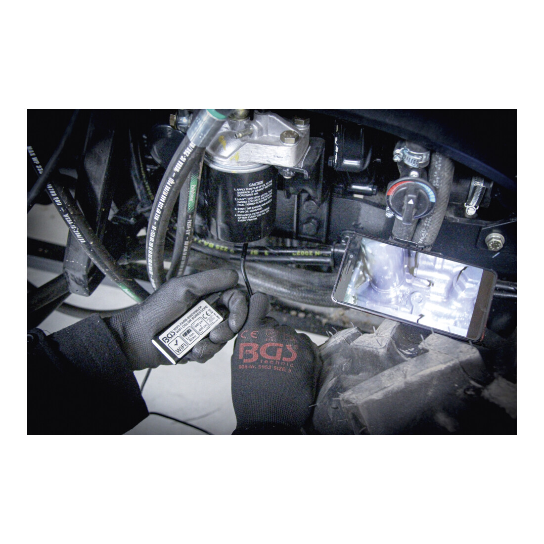 Endoscope couleurs WLAN avec éclairage LED BGS