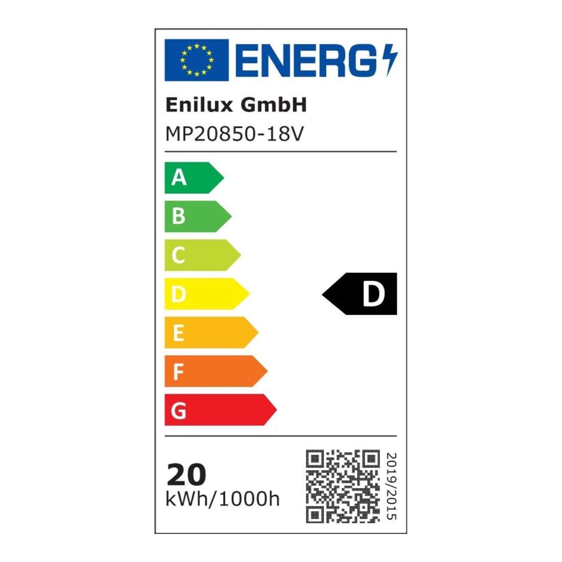Enilux Mobiler LED Akkufluter 2.210lm, inkl. Netzteil