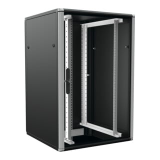 enoc Armoire IT sur pied 19 pouces 24 U F3 8812-S-4PR noir