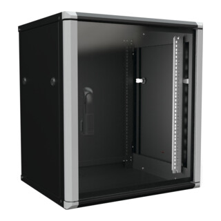 Enoc Armoire murale 12U 2 pièces noir 19" 600x500x668mm W2 12-65-S