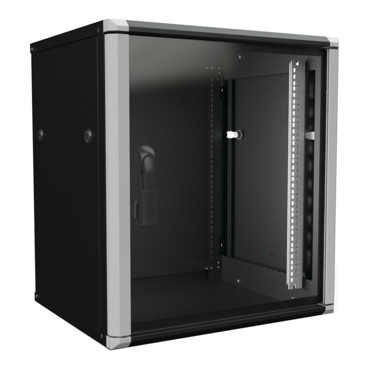 Enoc Armoire murale 12U 2 pièces noir 19" 600x500x668mm W2 12-65-S