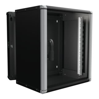 Enoc Armoire murale 12U 3 pièces noire 19" 600x500x668mm Wr2 12-65-S