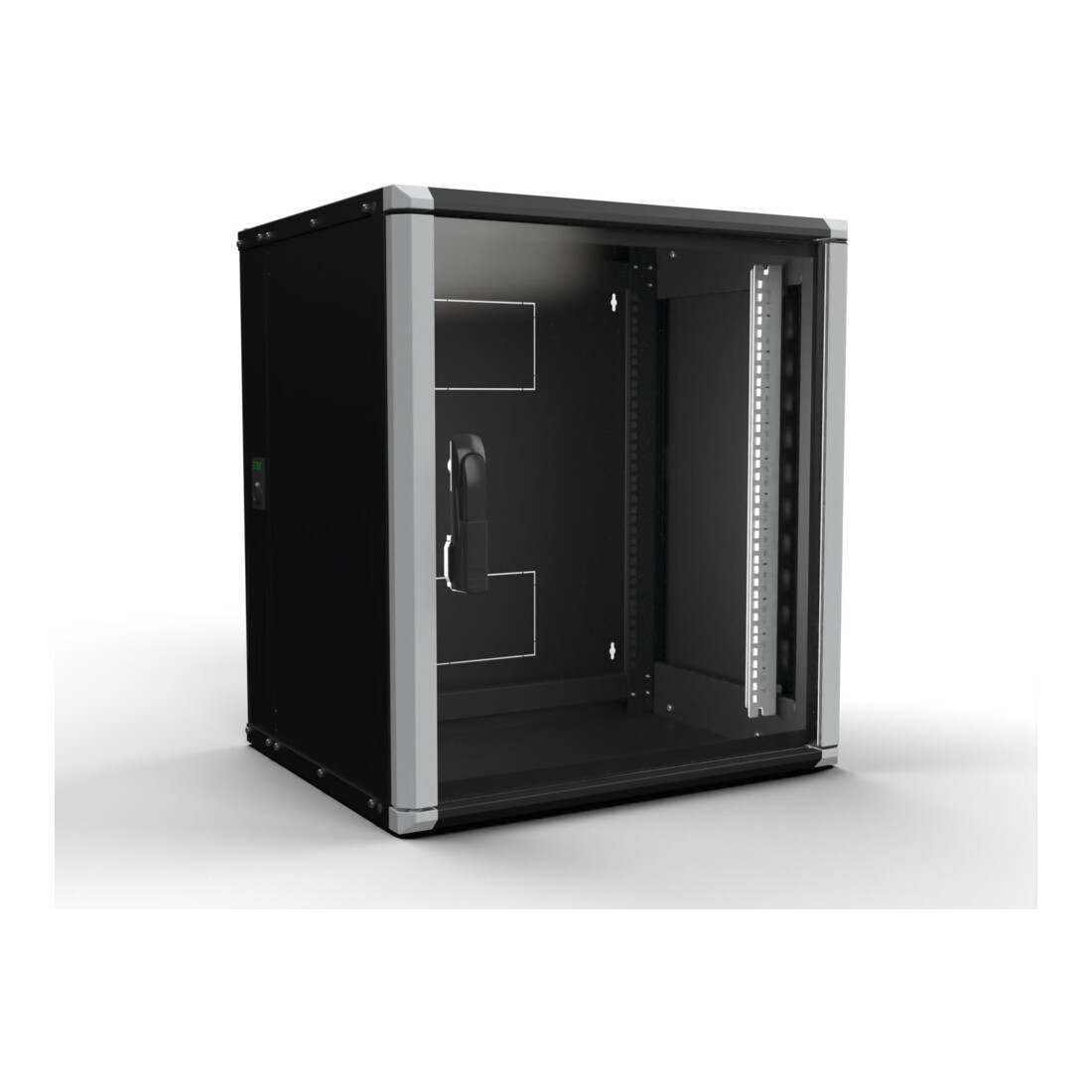 Enoc Armoire murale 12U 3 pièces noire 19" 600x500x668mm Wr2 12-65-S