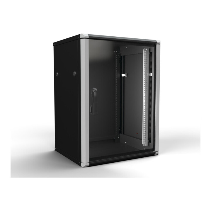 Enoc Armoire murale 15U 2 pièces noire 19" 600x500x801mm W2 15-65-S