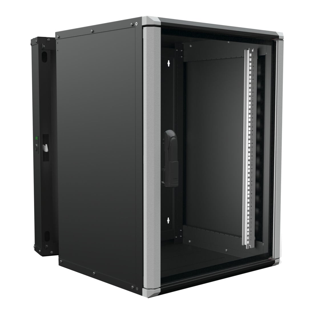 Enoc Armoire murale 15U 3 pièces noir 19" 600x600x801mm Wr2 15-66-S