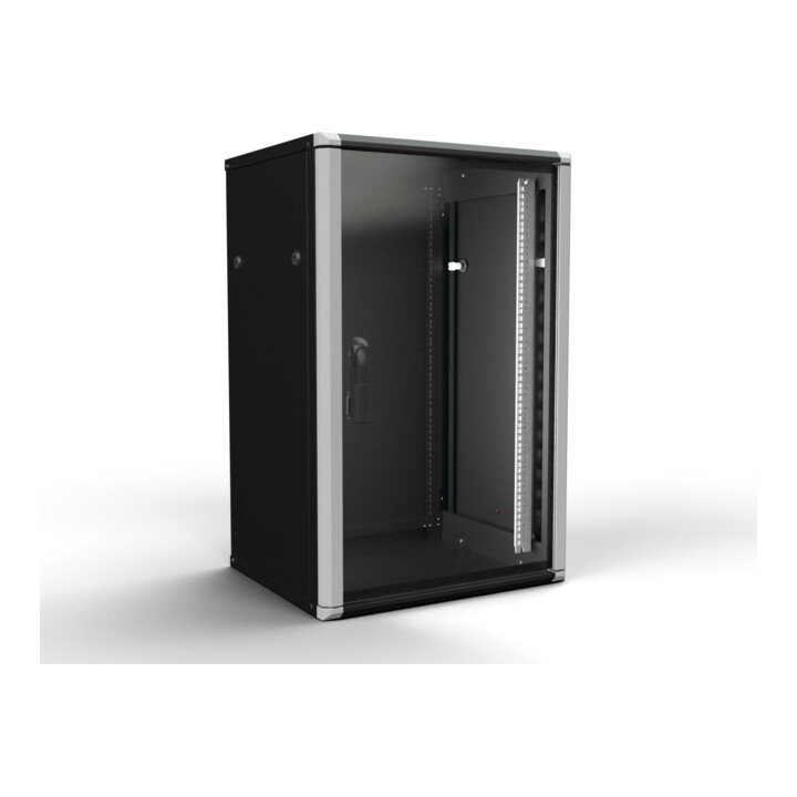 Enoc Armoire murale 18U 2 pièces noire 19" 600x500x934mm W2 18-65-S