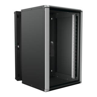Enoc Armoire murale 18U 3 pièces noire 19" 600x600x934mm Wr2 18-66-S