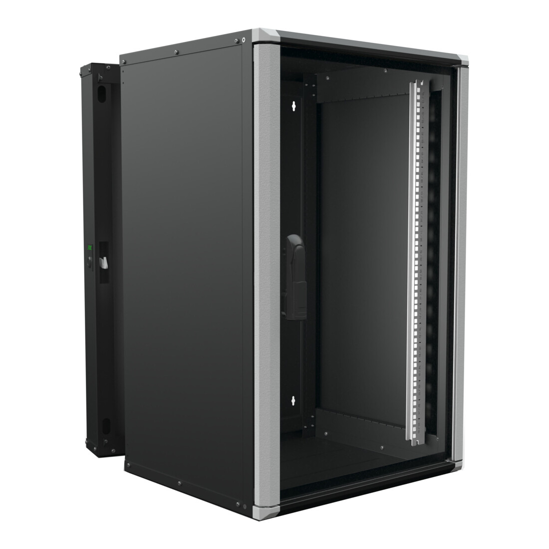 Enoc Armoire murale 18U 3 pièces noire 19" 600x600x934mm Wr2 18-66-S