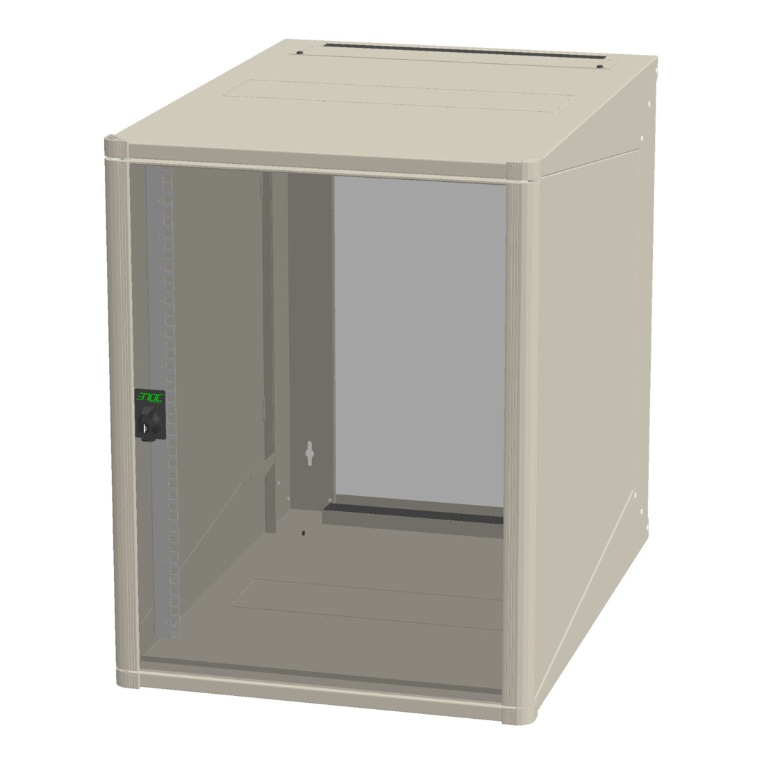 Enoc Armoire murale 21U avec porte vitrée 999x565x800 NSVE 218