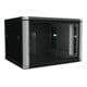 Enoc Armoire murale 6U 2 pièces noir 19" 600x500x334mm W2 6-65-S