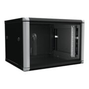 Enoc Armoire murale 6U 2 pièces noir 19" 600x500x334mm W2 6-65-S-3