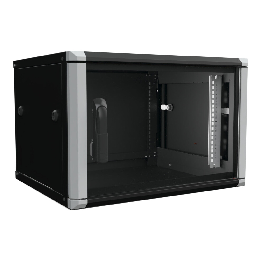 Enoc Armoire murale 6U 2 pièces noir 19" 600x500x334mm W2 6-65-S
