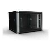 Enoc Armoire murale 6U 2 pièces noir 19" 600x500x334mm W2 6-65-S-4