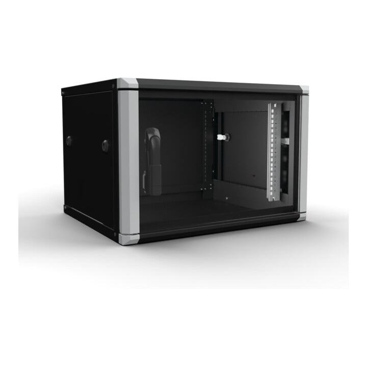 Enoc Armoire murale 6U 2 pièces noir 19" 600x500x334mm W2 6-65-S