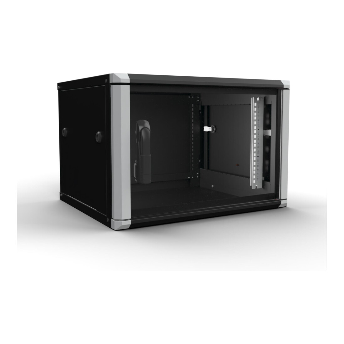 Enoc Armoire murale 6U 2 pièces noir 19" 600x500x334mm W2 6-65-S